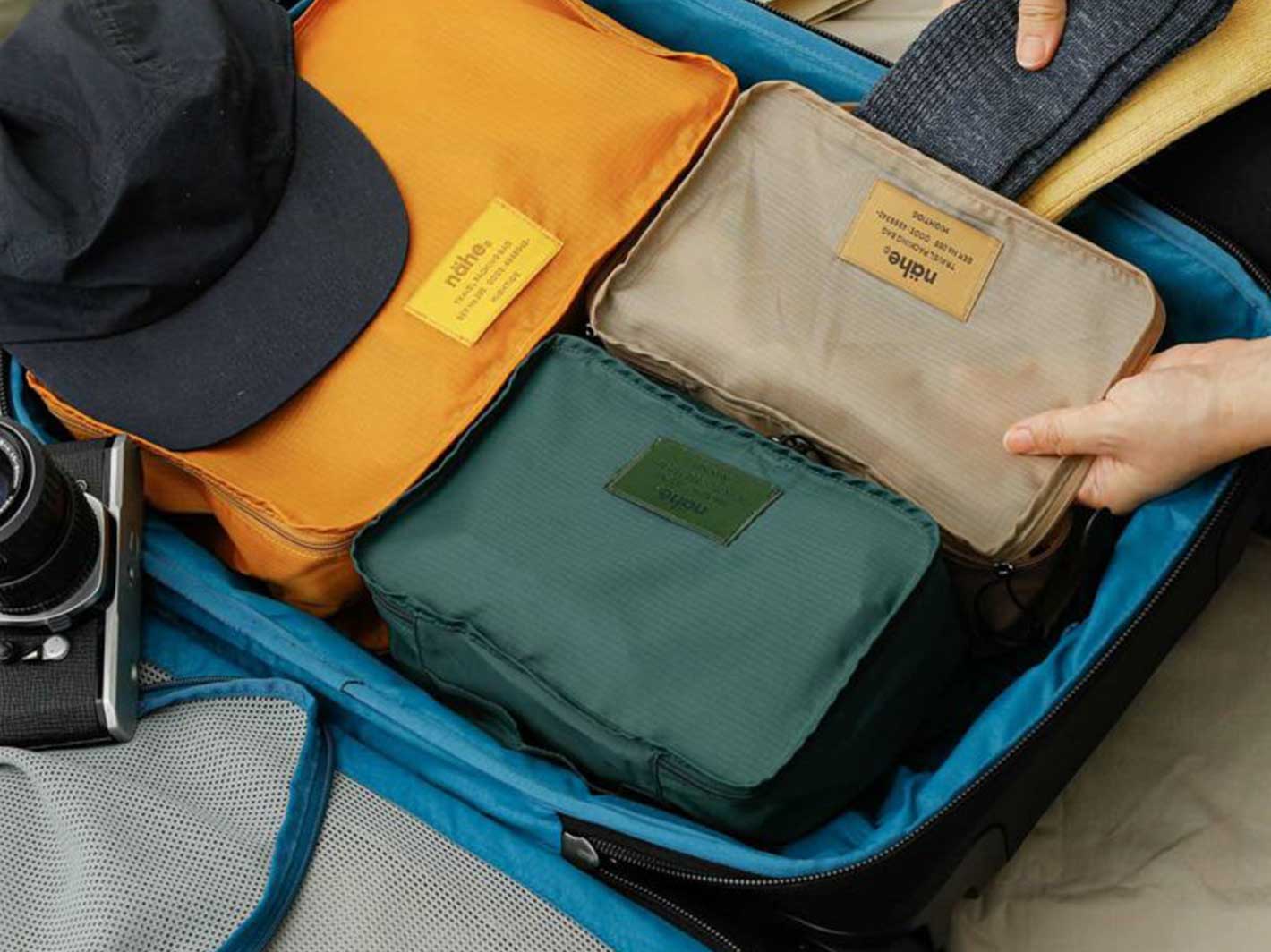 Travel Packing Bag L Navy