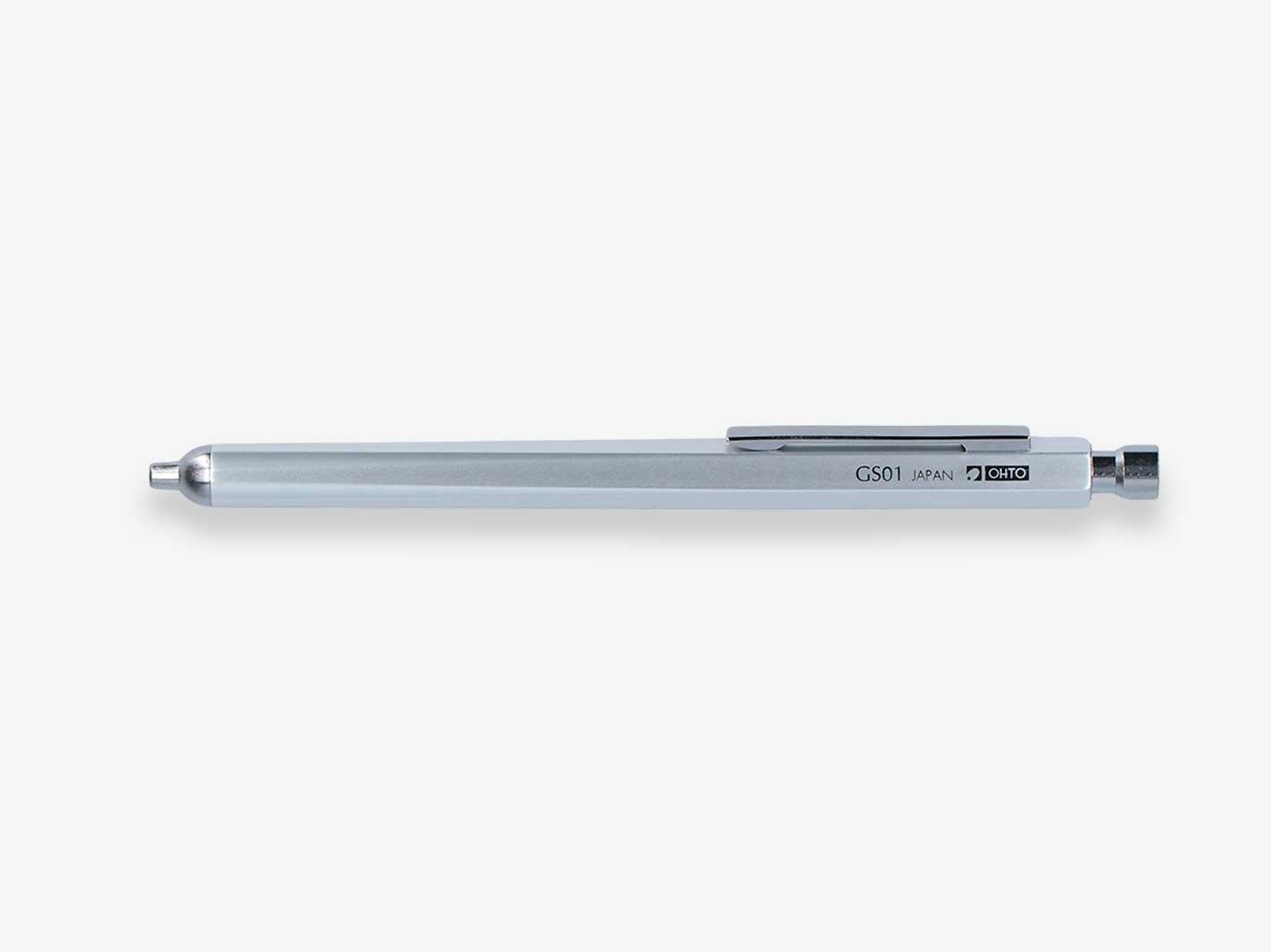 GS01 Needlepoint Ballpoint Pen Silver