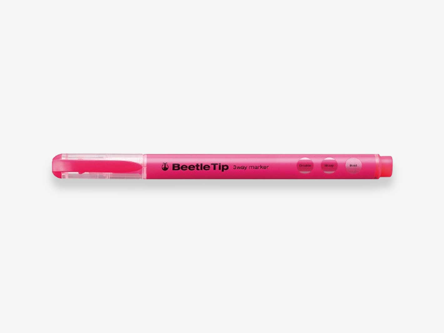 Beetle Tip 3-way Marker Pink