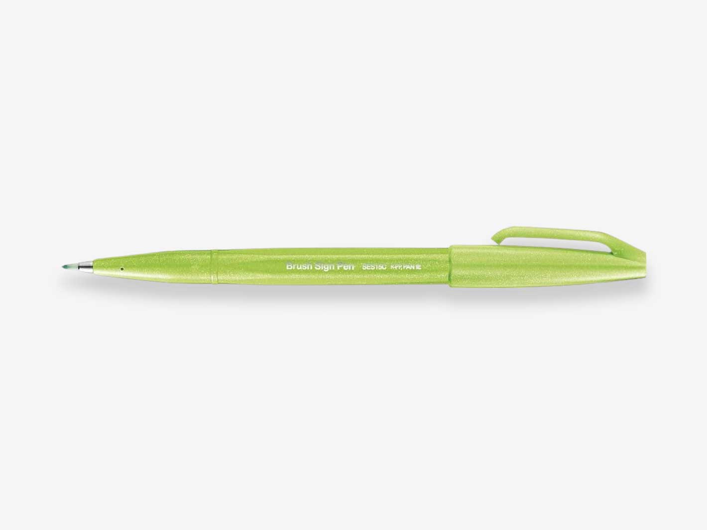 Pentel Fude Touch Brush Sign Pen - Lime Green