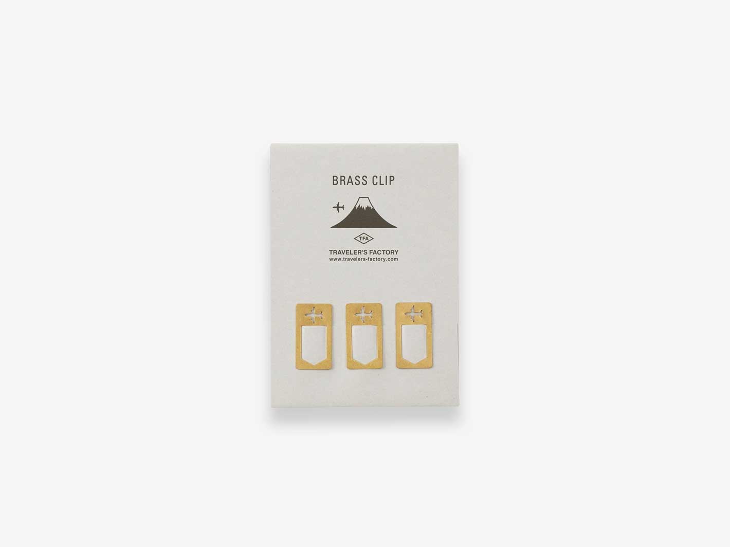 TRAVELER'S FACTORY Brass Clip Airplane