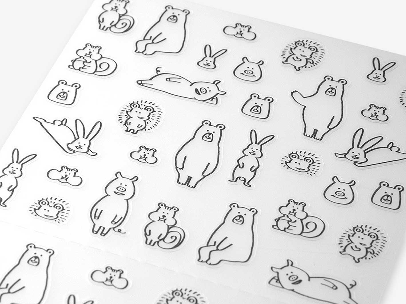 Chatty Forest Animals Diary Stickers