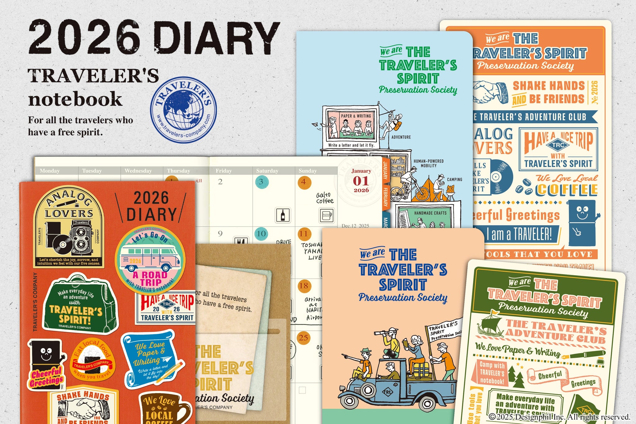 Pre-Order 2026 TRAVELER'S notebook Diaries