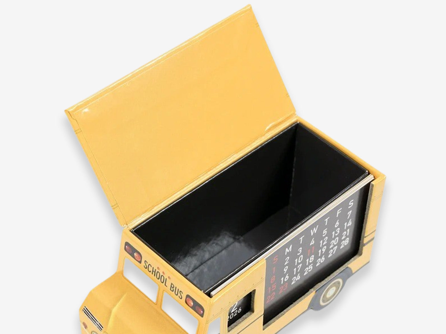 2026 Car Box Calendar Schoolbus