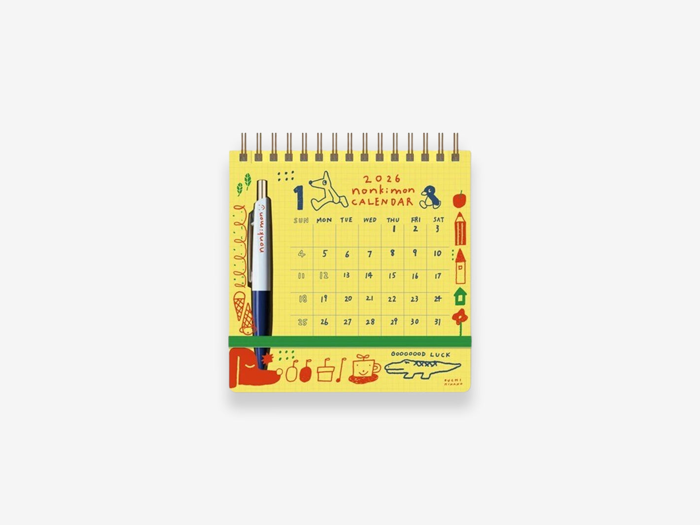 2026 Scribble Desk Calendar Hinako Ouchi