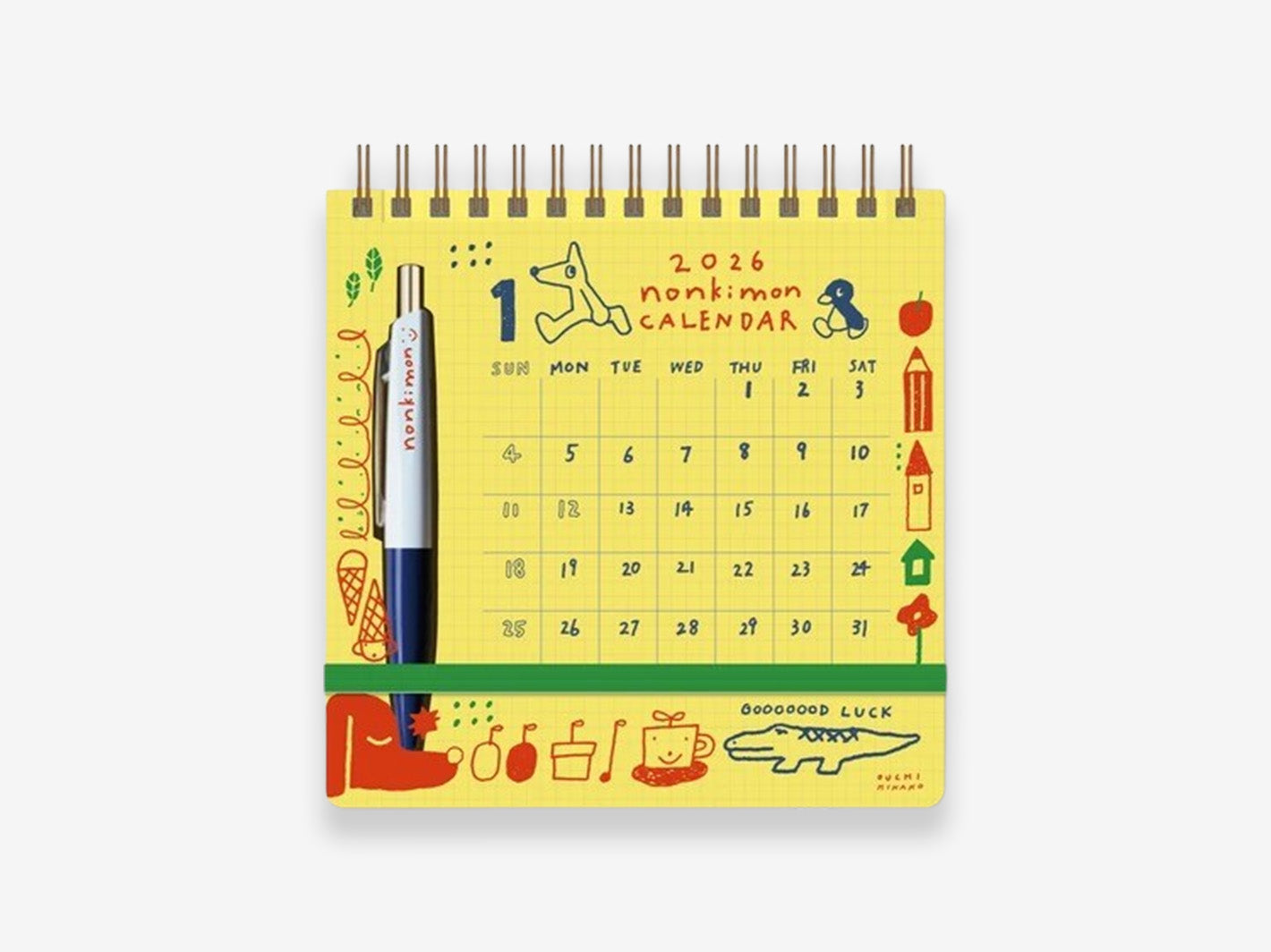 2026 Scribble Desk Calendar Hinako Ouchi