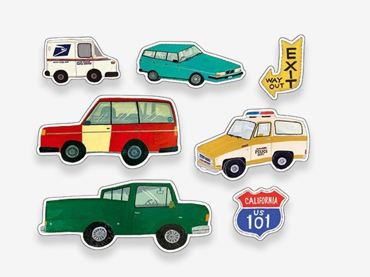 American Car Sticker Pack