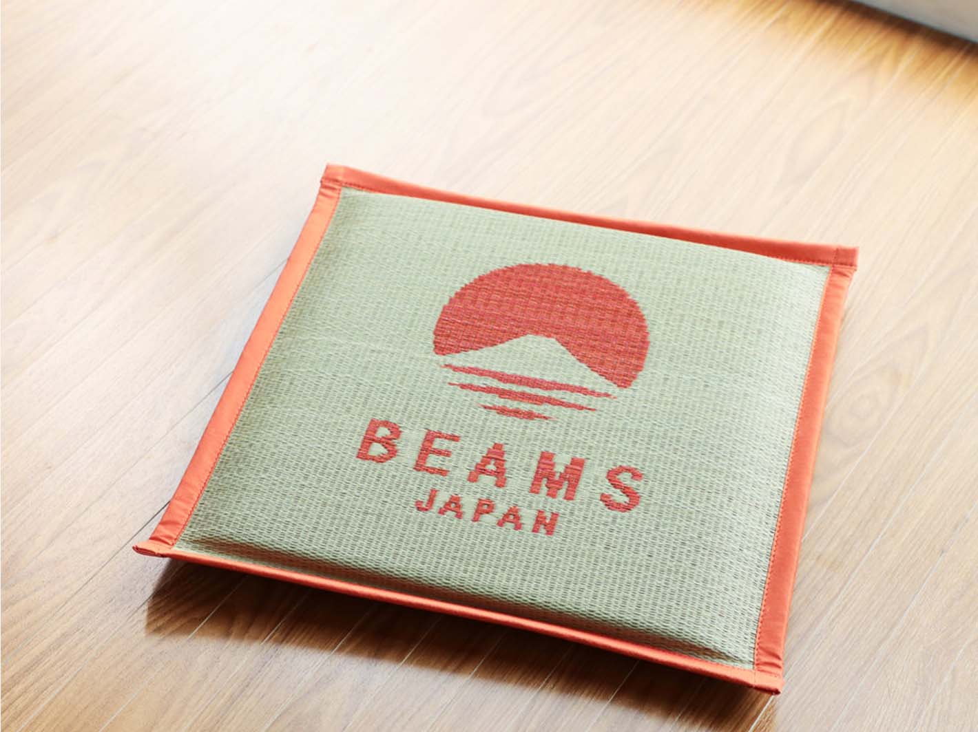 Hagiwara Igusa Logo Cushion Orange