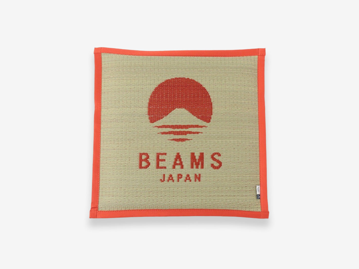 Hagiwara Igusa Logo Cushion Orange