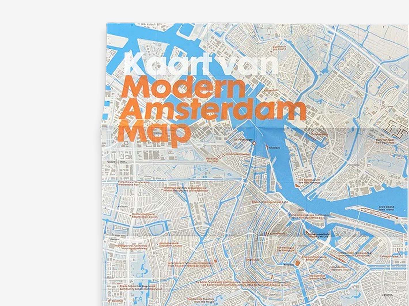 Modern Amsterdam Map