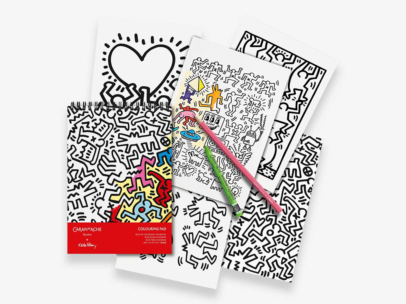 Keith Haring Colouring Pad A5