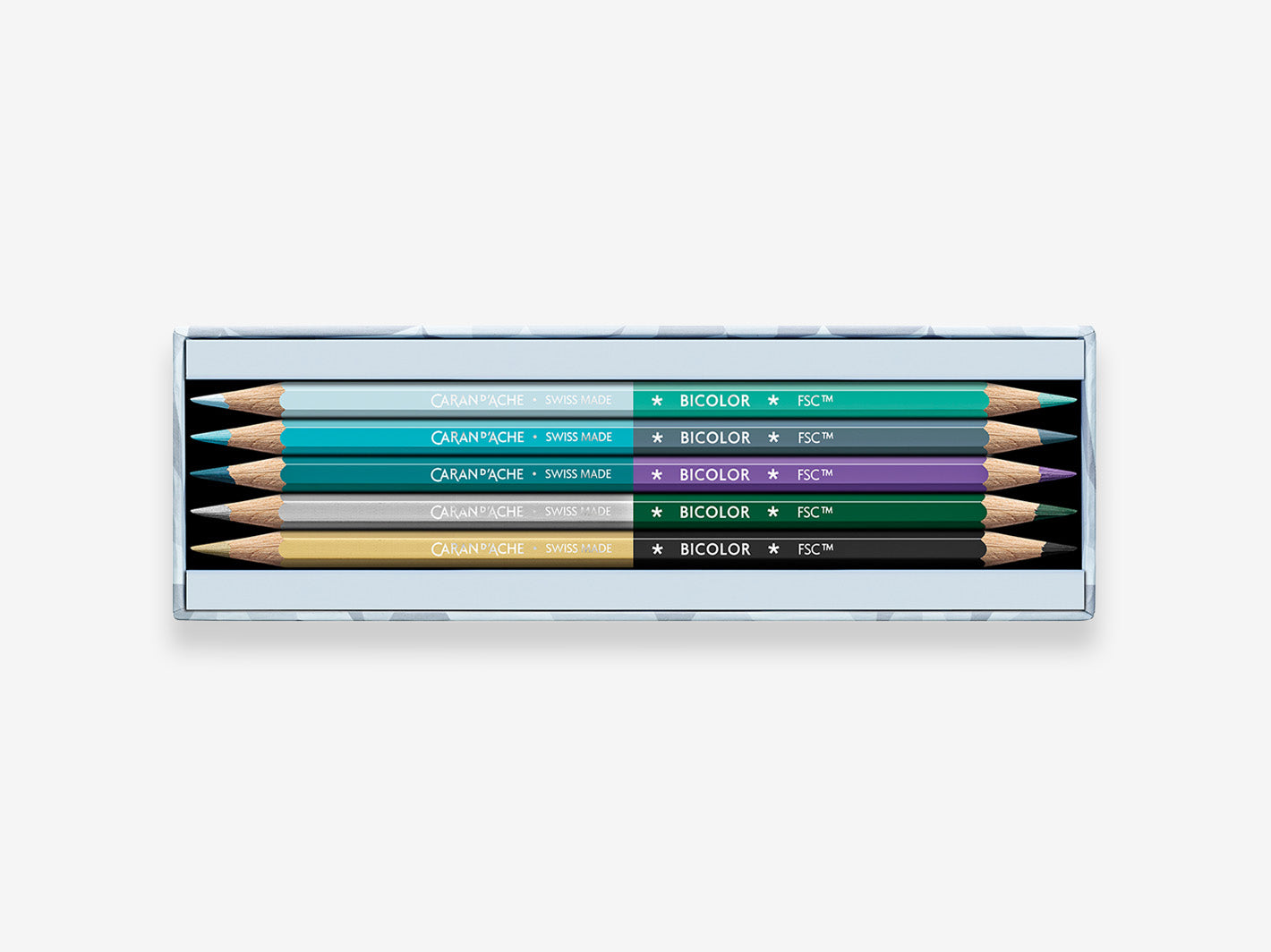 Alpine Frost Bicolor Pencils Set of 9