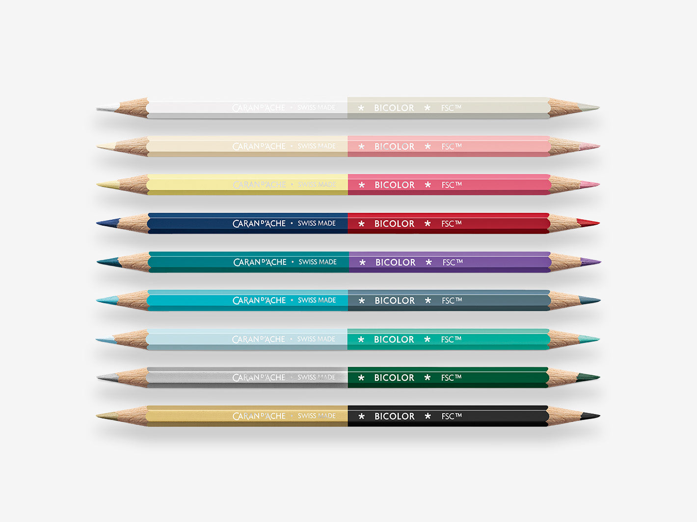Alpine Frost Bicolor Pencils Set of 9