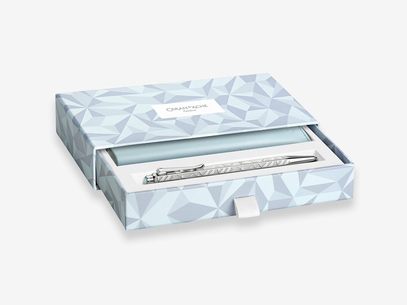 Ecridor Alpine Frost Ballpoint and Leather Case Set