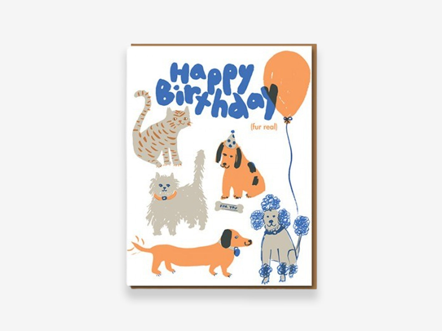 Happy Birthday Fur Real Card