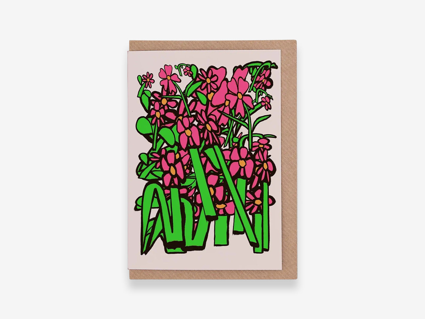 Flower Field Pink Card