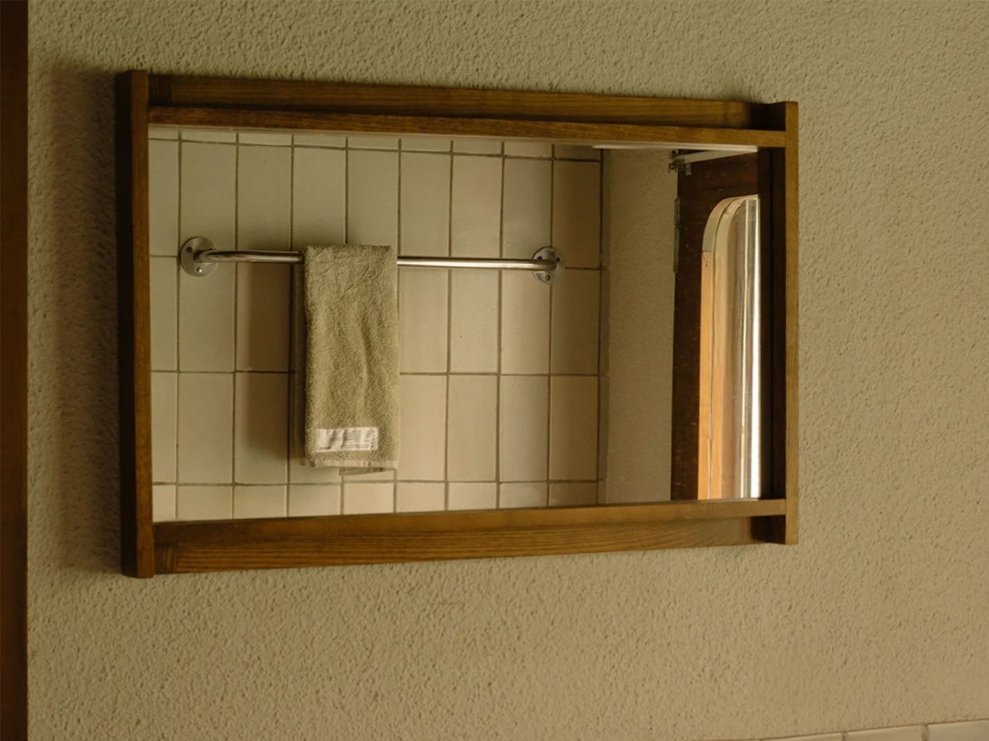 Symmetry Mirror Honey Ash Wood - Small