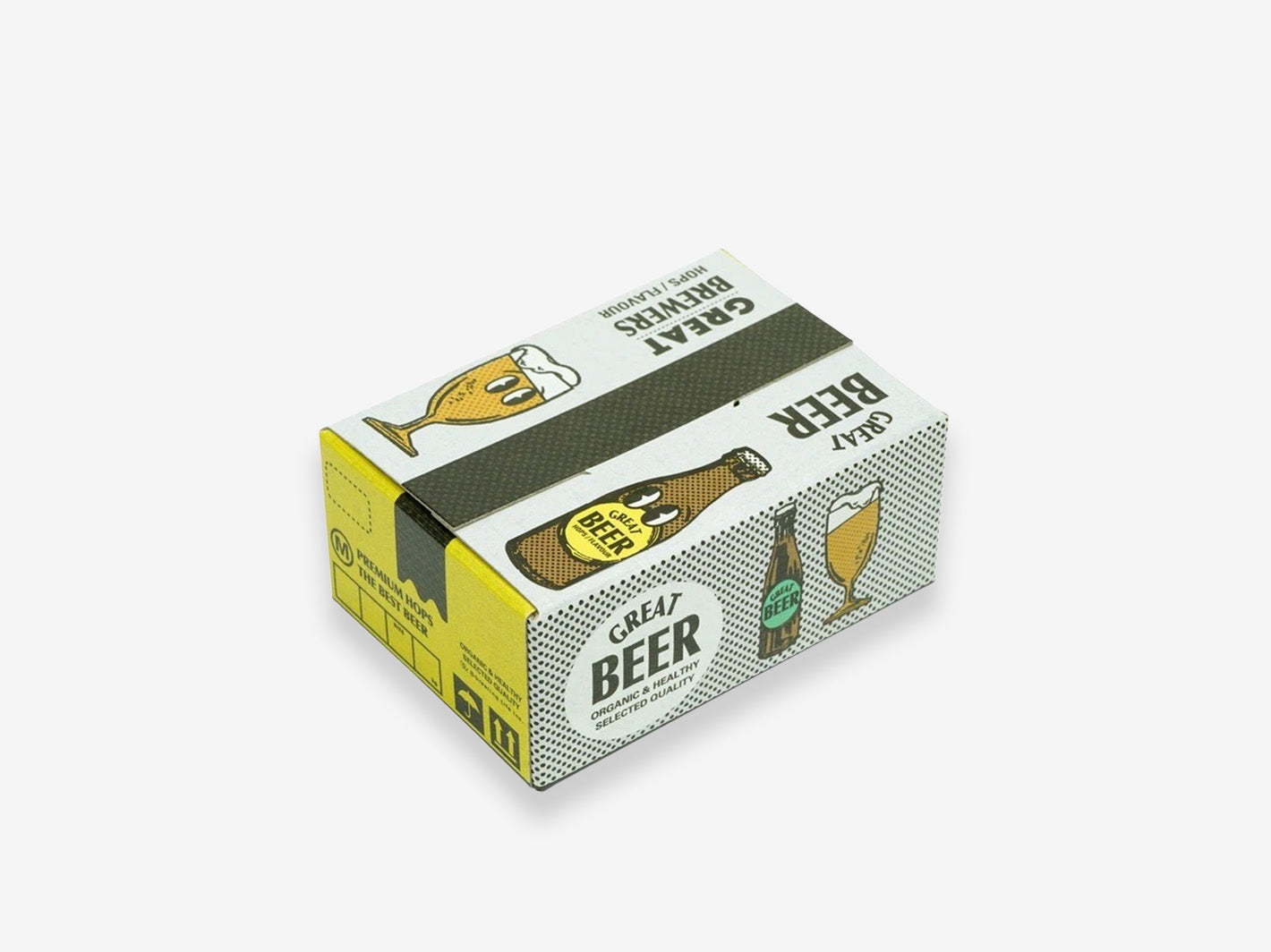 Boxed Flake Stickers Beer