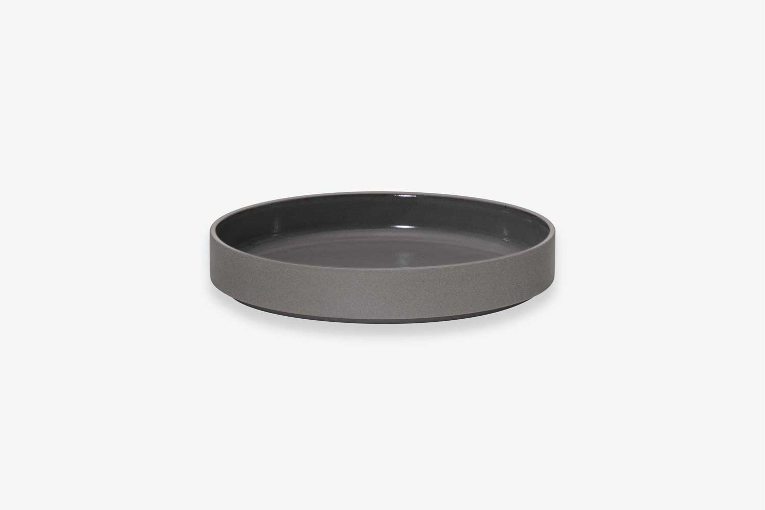 Shallow Bowl Dark Grey 220×37