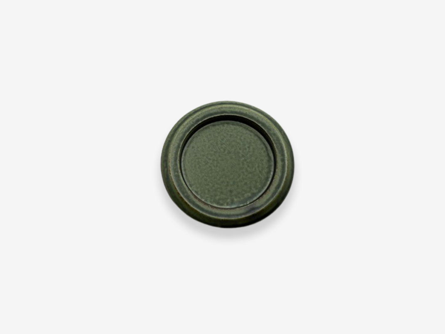 SOW Seto Incense Tray Round Green