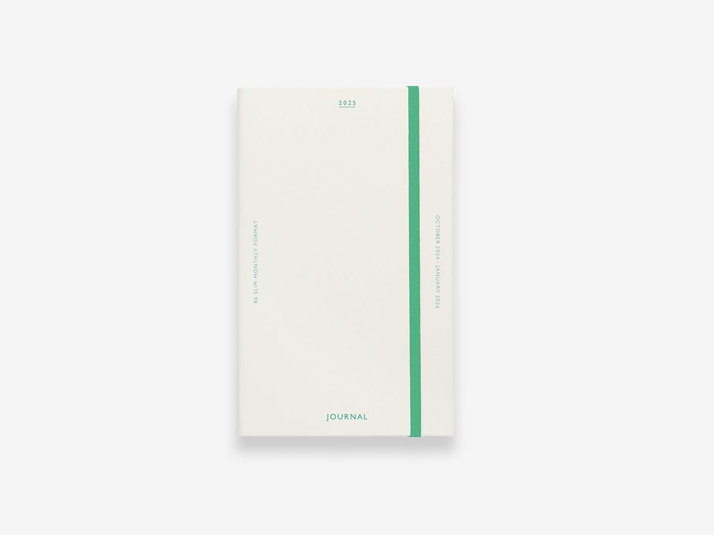 2025 Katy Monthly Diary B6 Slim White