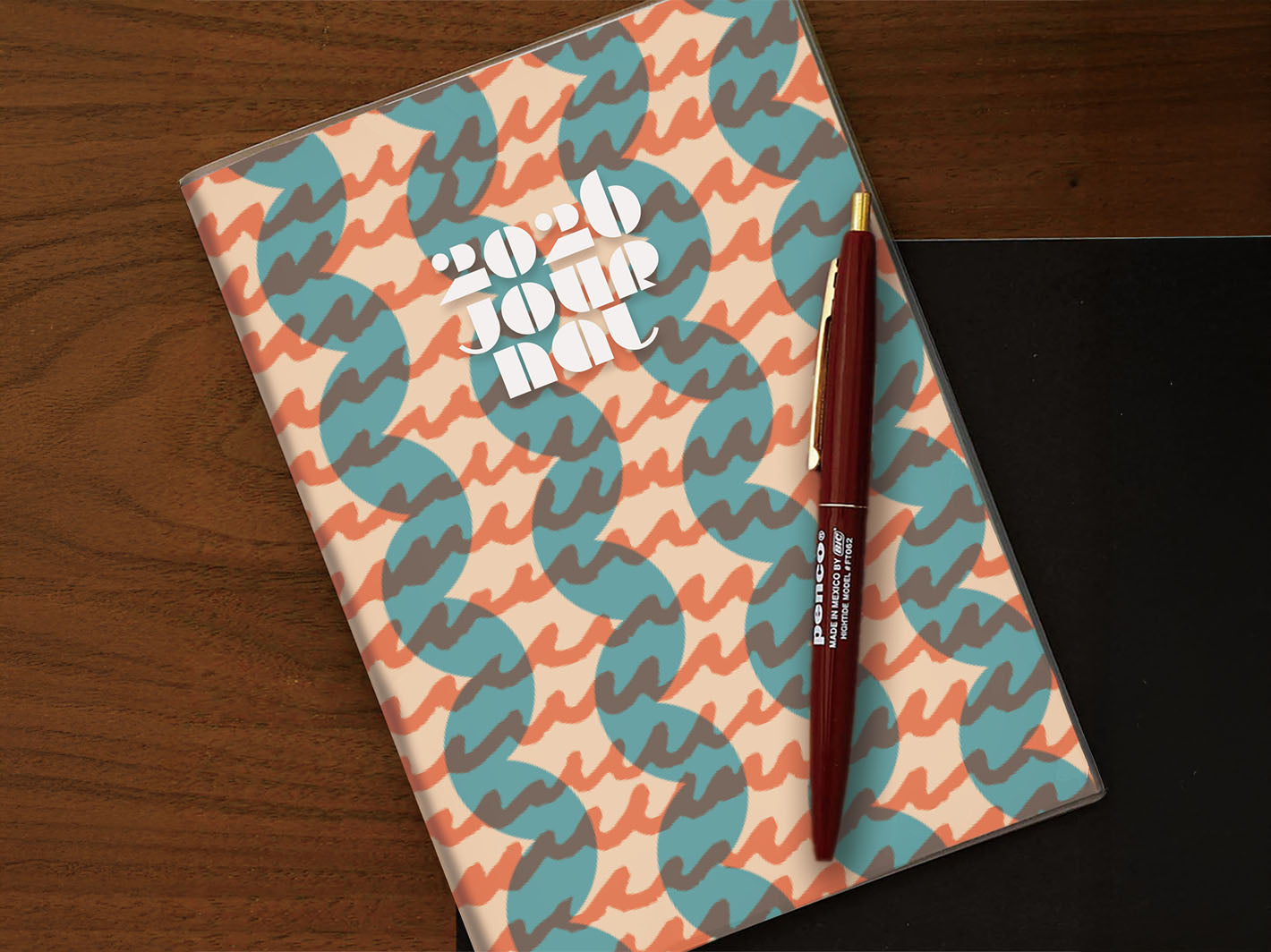 2026 Wave Monthly Diary B6 Orange