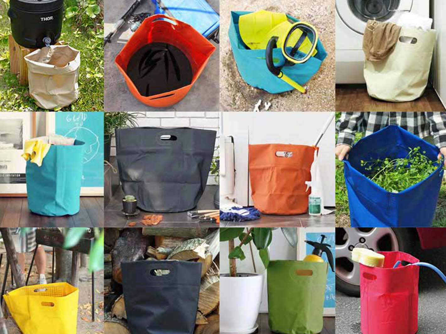 Tarp Bag Round M (35L) Yellow