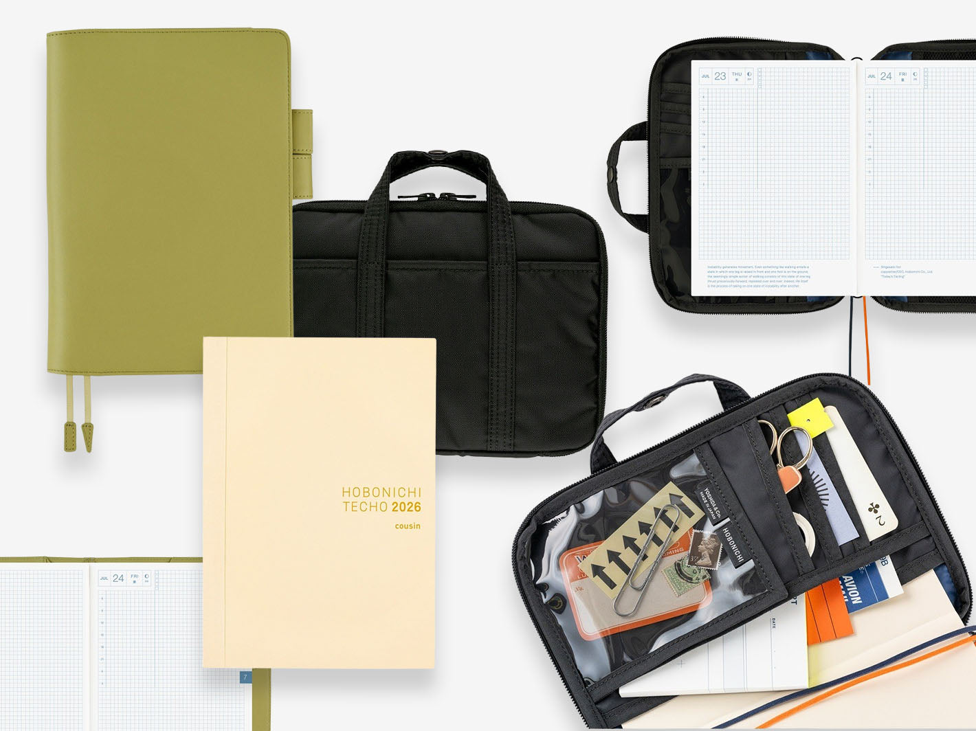 Hobonichi Techo 2026 Cover A5 - Leather Sage Green