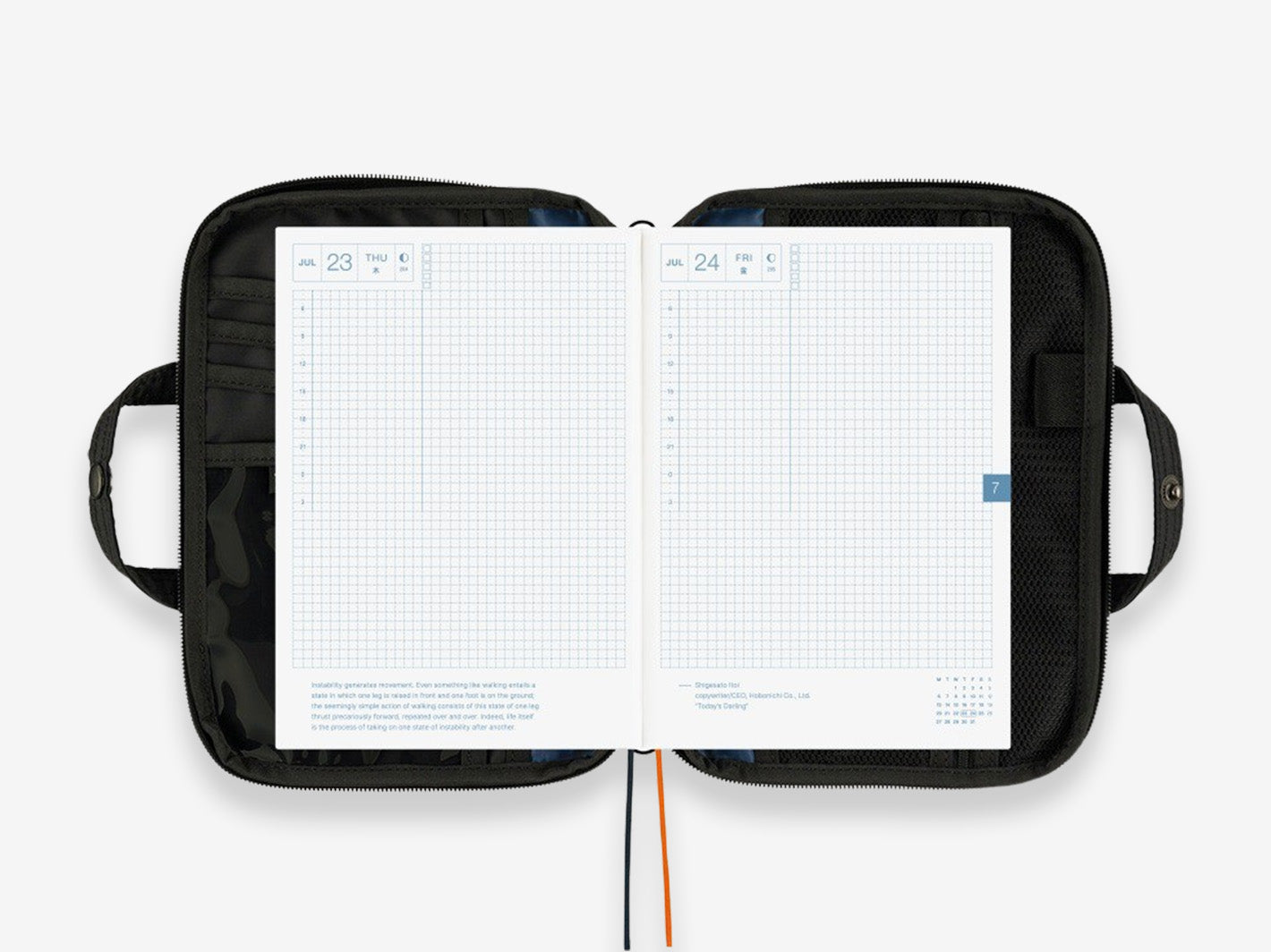 Hobonichi Techo 2026 Cover A5 - POTR: Stroll - Black