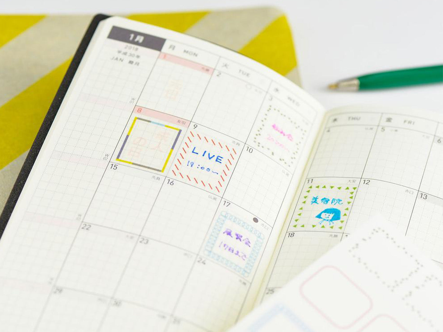 Hobonichi Techo Frame Stickers