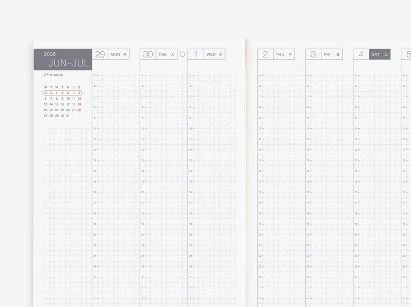 Hobonichi Techo 2026 Cousin A5 - January Start