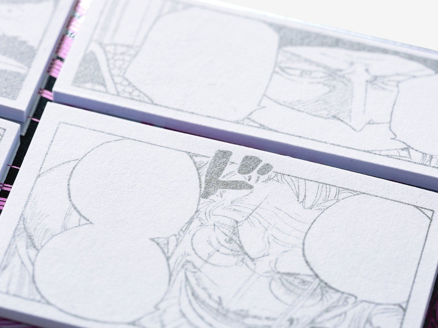Hobonichi Techo One Piece: Sparkling Silver "Old Guys" Sticky Notes