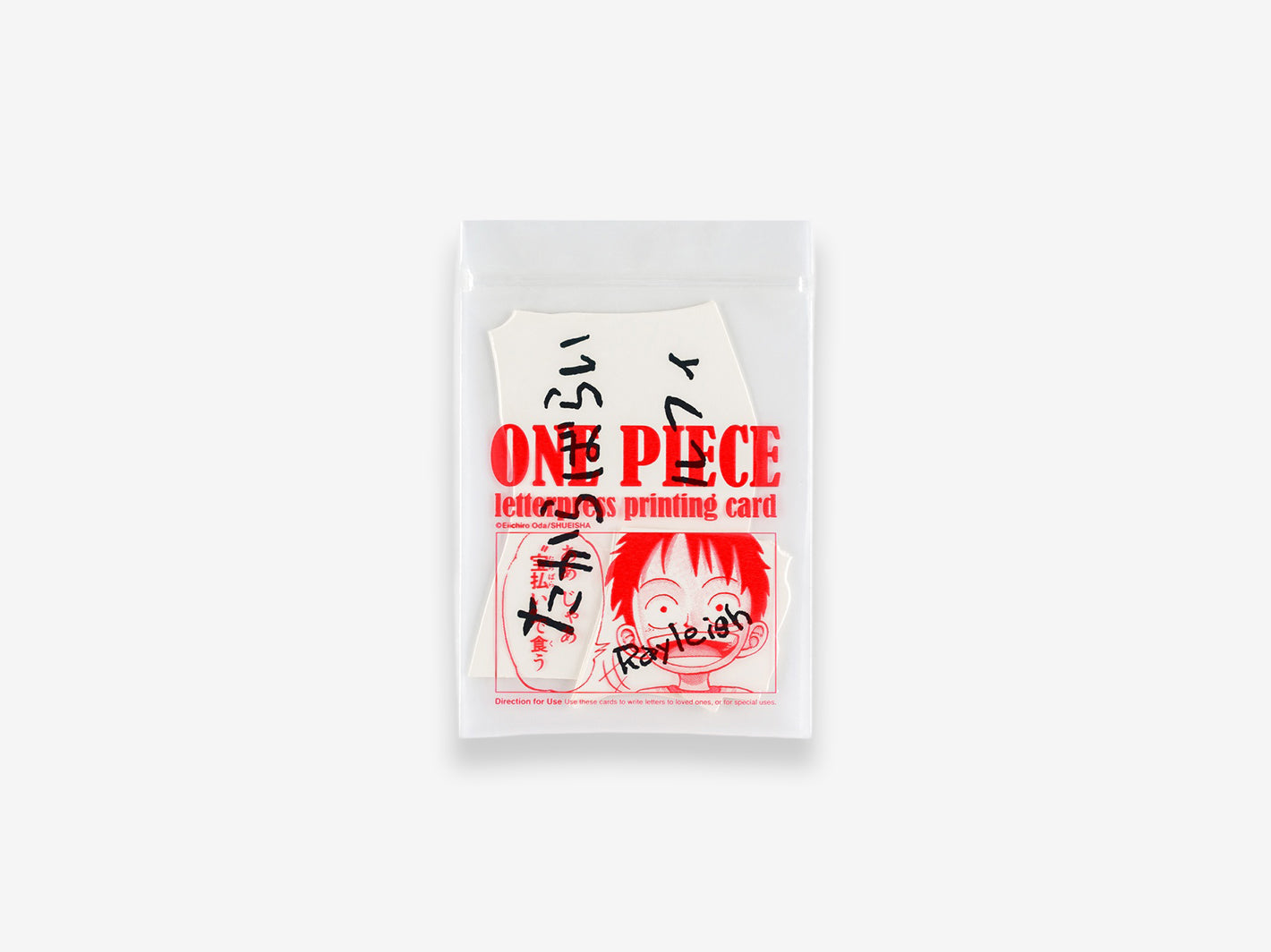 Hobonichi Techo One Piece: Vivre Card & Treasure Tab Letterpress Printed Cards