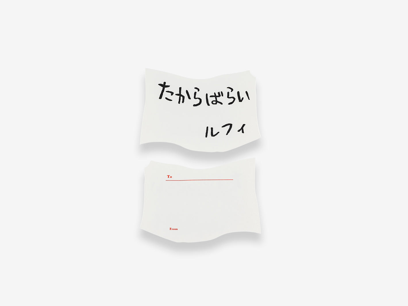 Hobonichi Techo One Piece: Vivre Card & Treasure Tab Letterpress Printed Cards