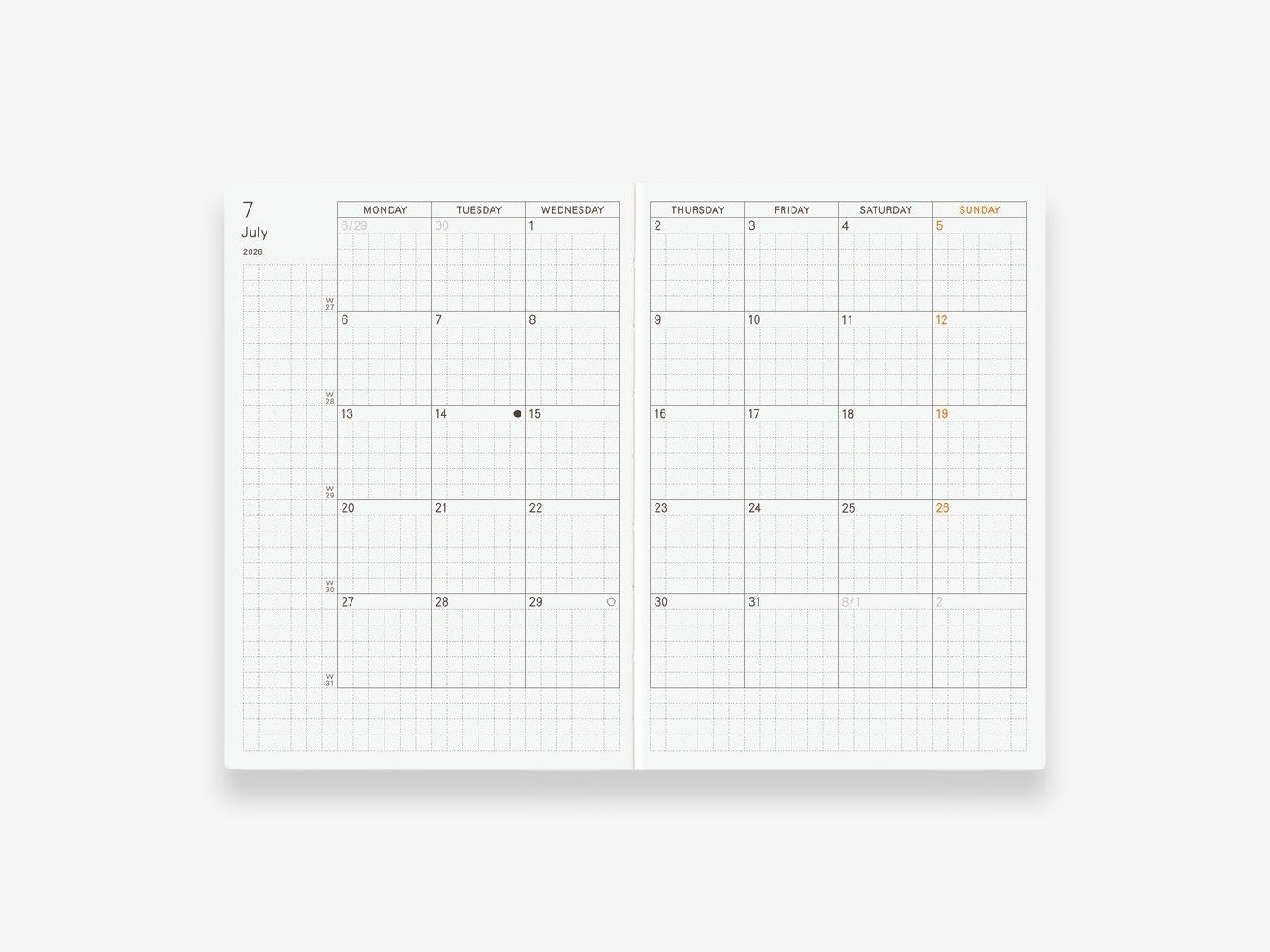 Hobonichi Techo 2026 Planner A6 - January Start