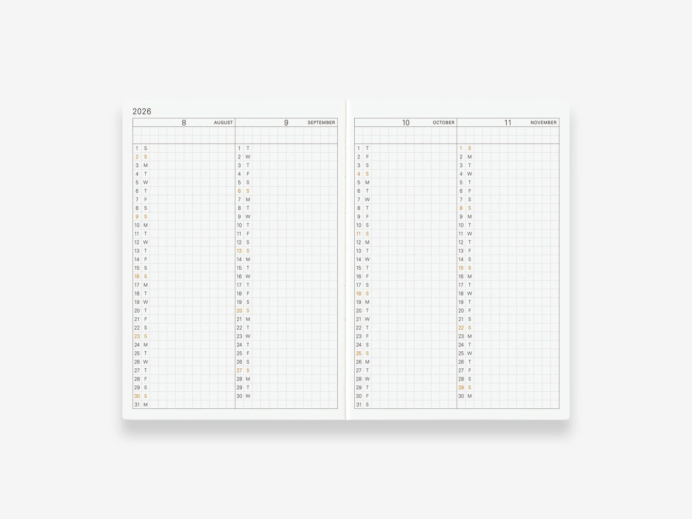 Hobonichi Techo 2026 Planner A6 - January Start