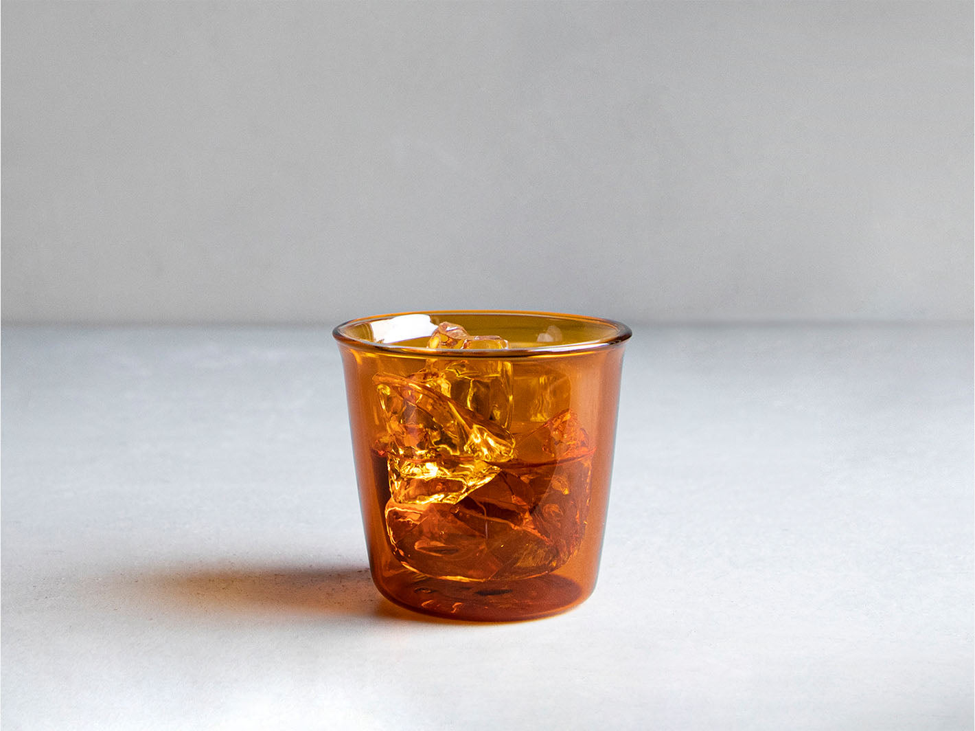 Cast Amber Double Wall Glass 250ml