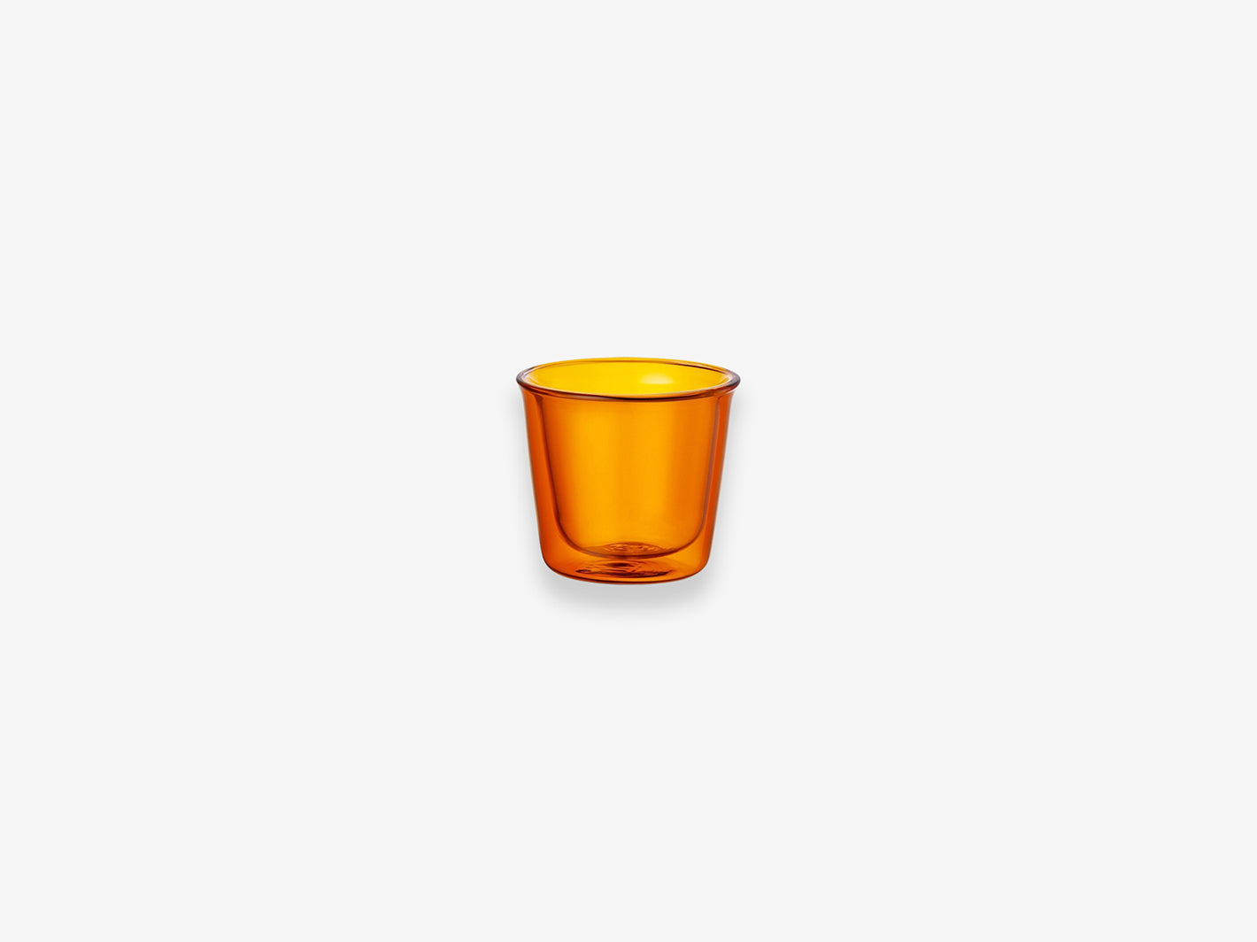 Cast Amber Double Wall Glass 250ml