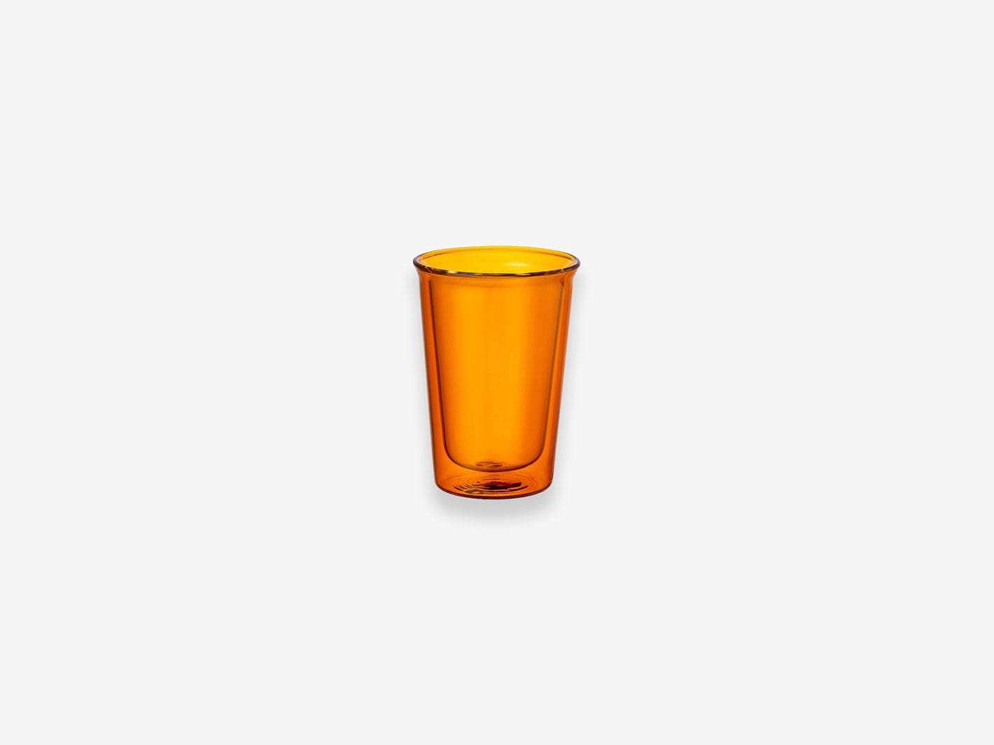 Cast Amber Double Wall Glass 290ml