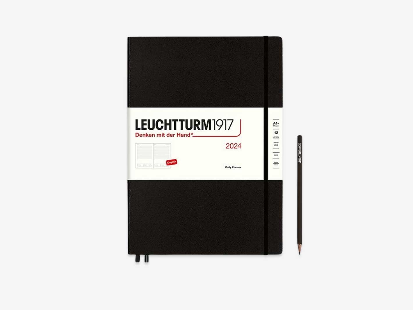2024 Daily Planner A4+ Black