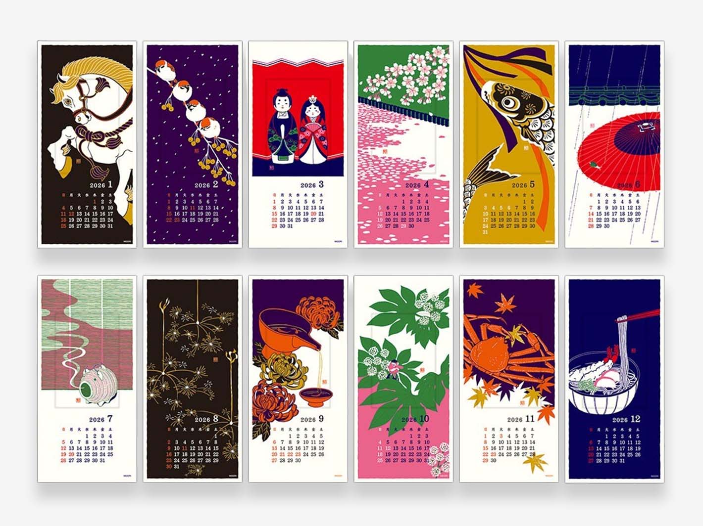 2026 Echizen Wall Calendar S Seasonal Tradition