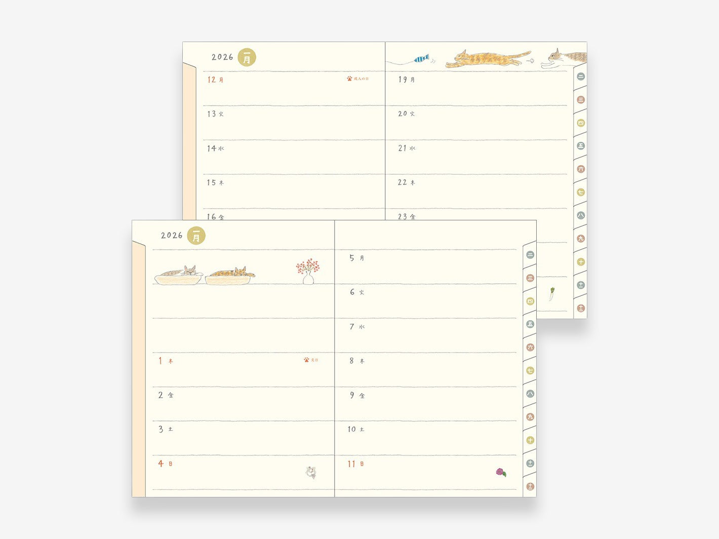 2026 Pocket Diary A6 Cat