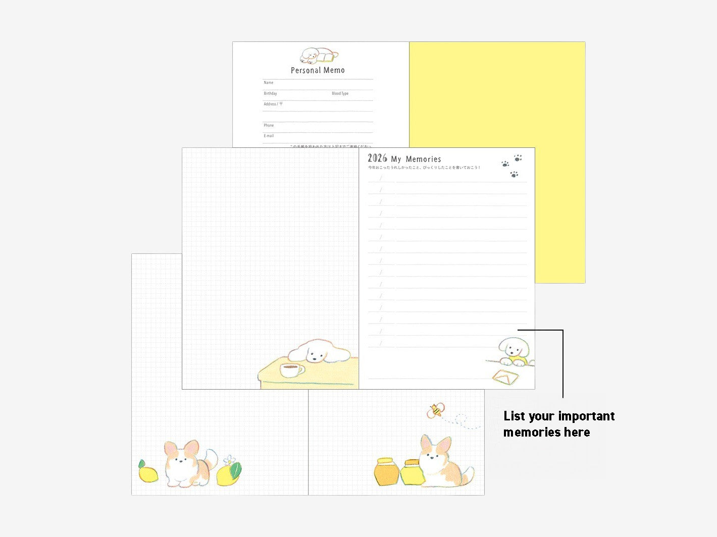 2026 Pocket Diary A6 Dog