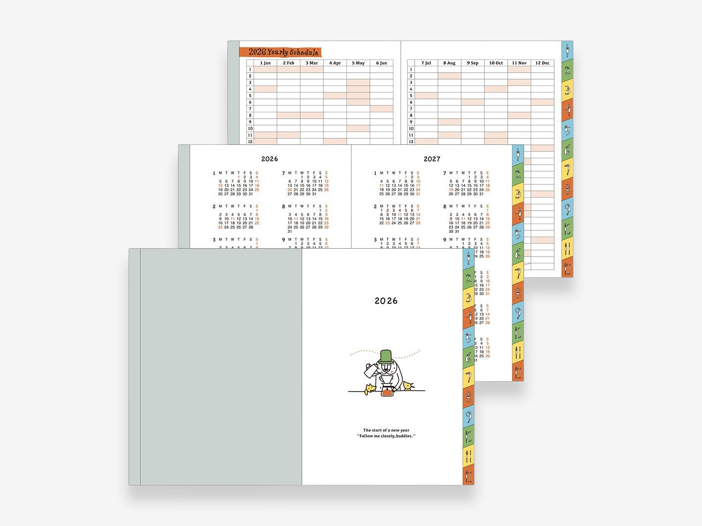 2026 Pocket Diary A6 Ojisan