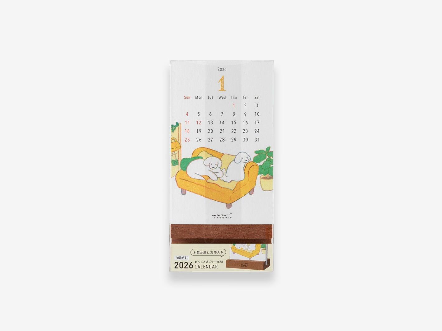 2026 Stand Calendar Dog