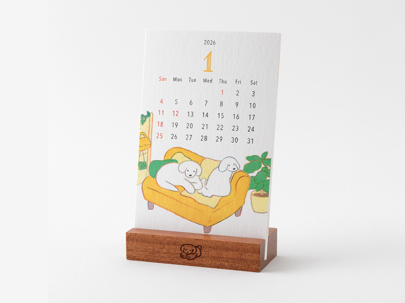 2026 Stand Calendar Dog