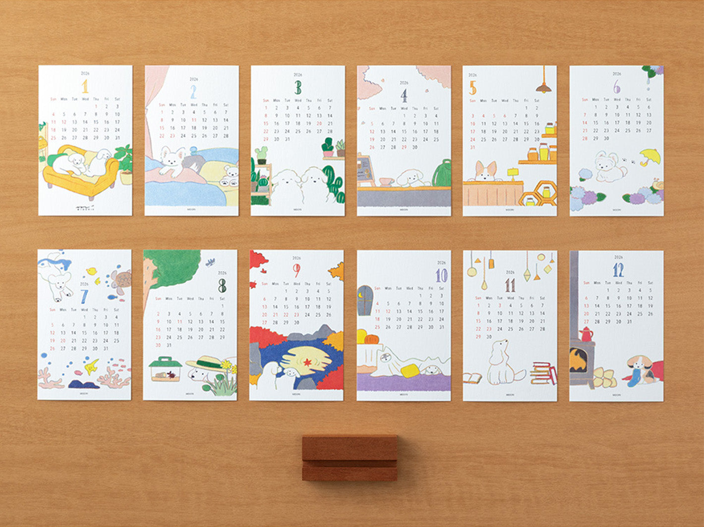 2026 Stand Calendar Dog