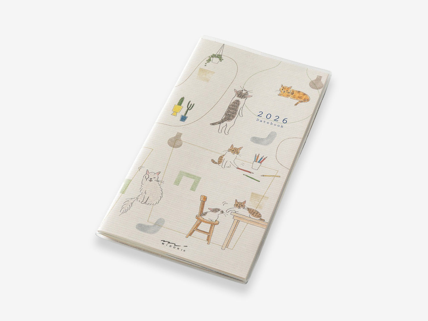 Midori | 2026 Pocket Diary Slim Cat | Misc Store Amsterdam