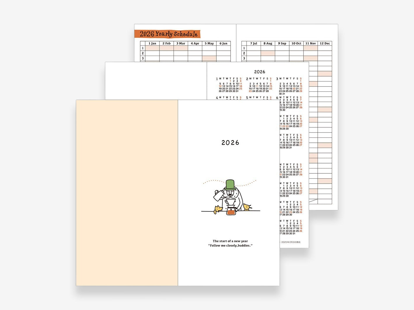 2026 Pocket Diary Slim Ojisan