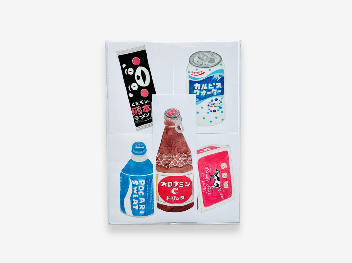 Sticker Set of 5 Red